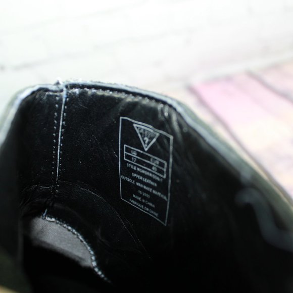 GUESS Square Toe Side Zip Ankle Boots Size 12 - Picture 8 of 9